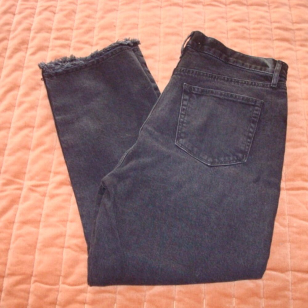 Loft Ann Taylor 10 30 high rise straight crop grey or washed black